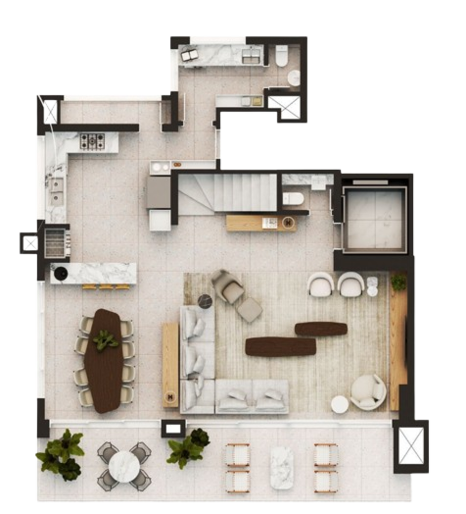 Apartamento, 3 quartos, 200 m² - Foto 3