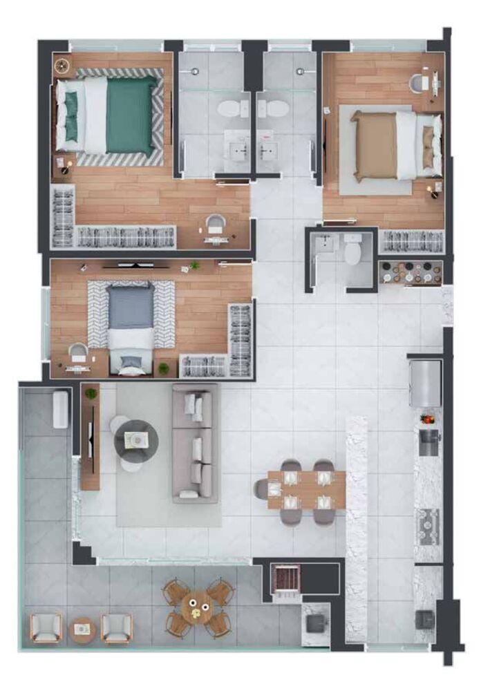 Cobertura à venda com 3 quartos, 203m² - Foto 3