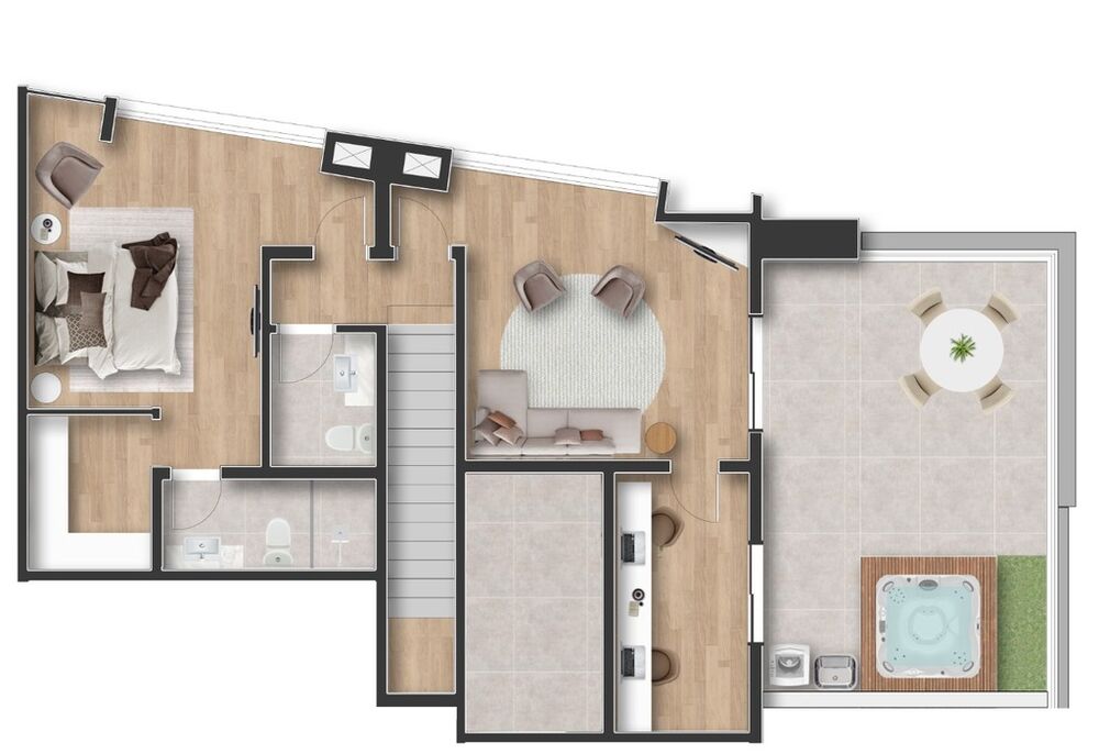 Apartamento à venda com 3 quartos, 202m² - Foto 4