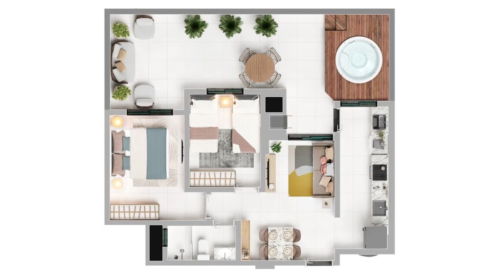 Apartamento, 2 quartos, 74 m² - Foto 4