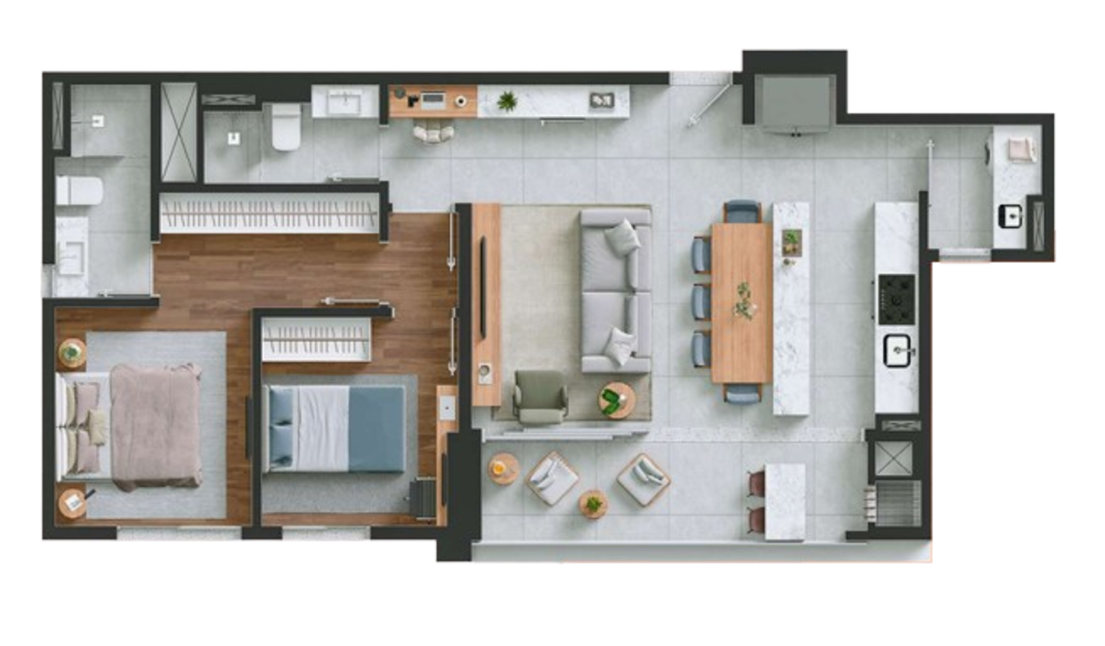 Apartamento, 3 quartos, 116 m² - Foto 2