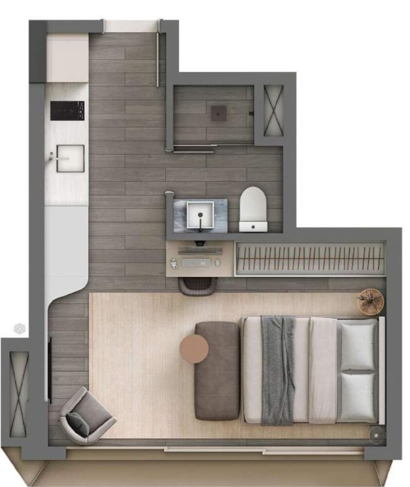 Apartamento, 1 quarto, 25 m² - Foto 25