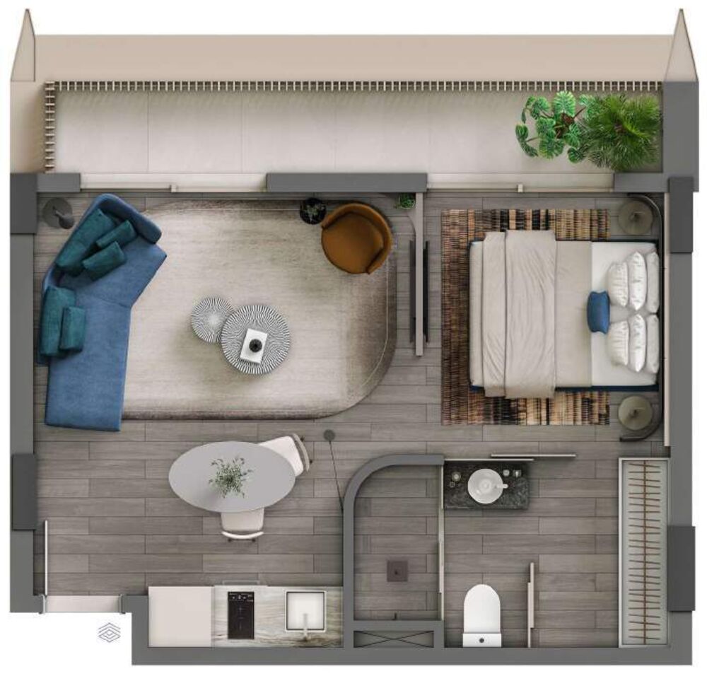 Apartamento, 1 quarto, 25 m² - Foto 6