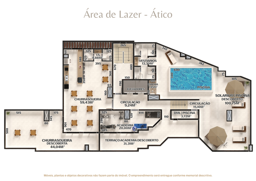 Apartamento à venda com 1 quarto, 46m² - Foto 2