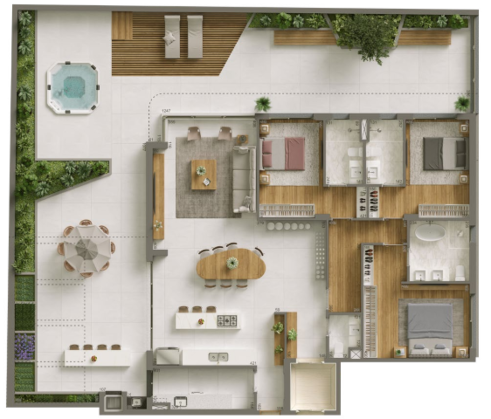 Apartamento, 3 quartos, 136 m² - Foto 2