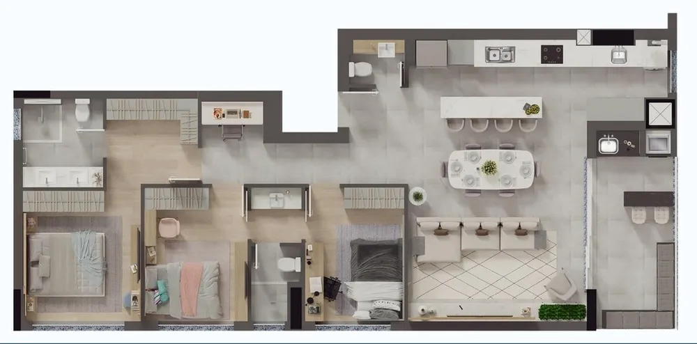 Apartamento, 3 quartos, 128 m² - Foto 3
