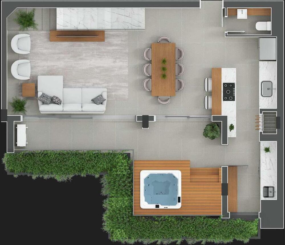 Cobertura, 3 quartos, 220 m² - Foto 2