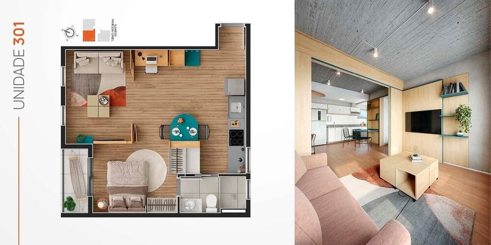 Apartamento, 1 quarto, 31 m² - Foto 4