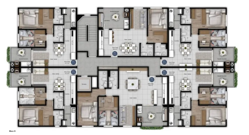 Apartamento, 2 quartos, 95 m² - Foto 2
