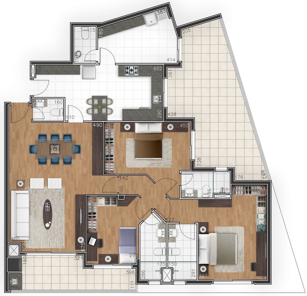 Apartamento, 3 quartos, 127 m² - Foto 2