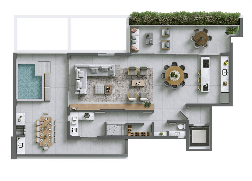 Apartamento, 3 quartos, 225 m² - Foto 1