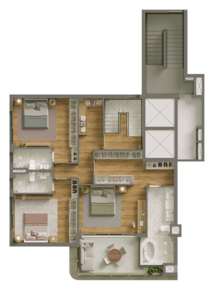 Cobertura, 3 quartos, 214 m² - Foto 4