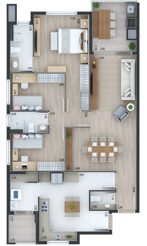 Apartamento, 3 quartos, 119 m² - Foto 4