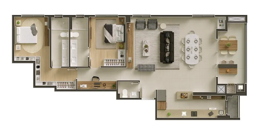 Apartamento, 3 quartos, 236 m² - Foto 2