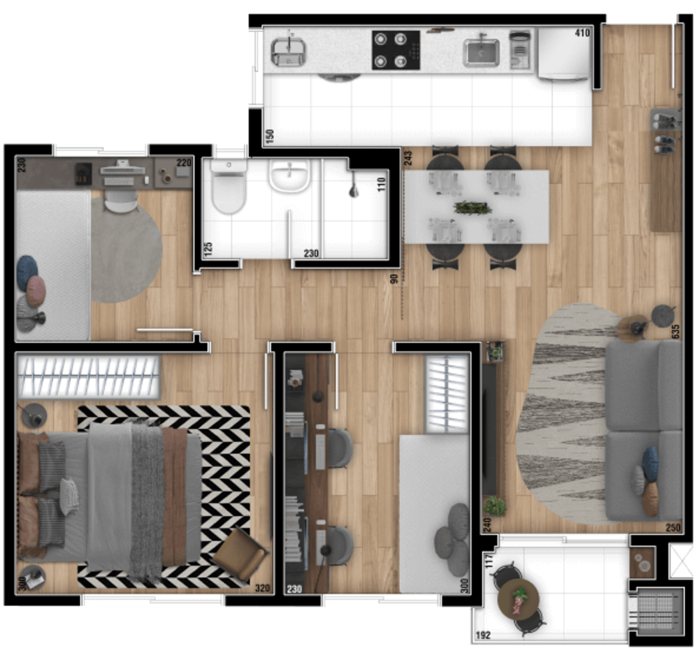 Apartamento à venda com 3 quartos, 59m² - Foto 4