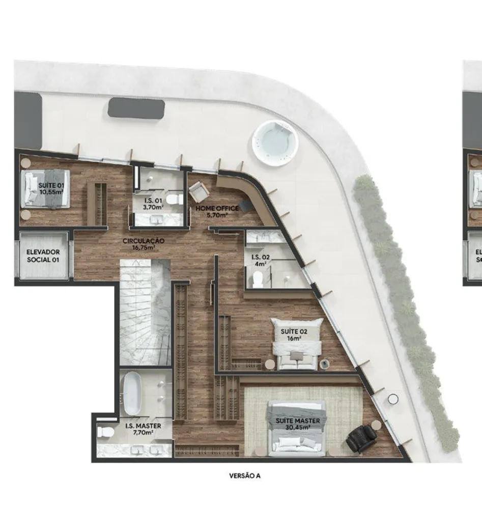 Cobertura, 3 quartos, 229 m² - Foto 3