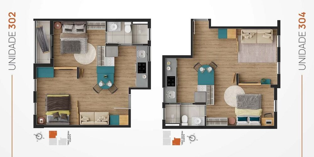 Apartamento, 2 quartos, 42 m² - Foto 3