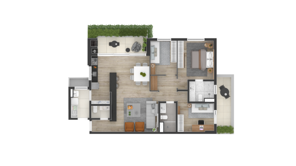 Apartamento, 3 quartos, 116 m² - Foto 3