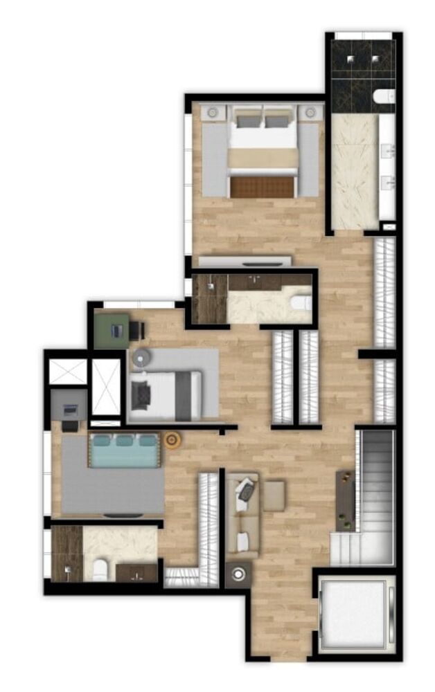 Apartamento, 2 quartos, 128 m² - Foto 3