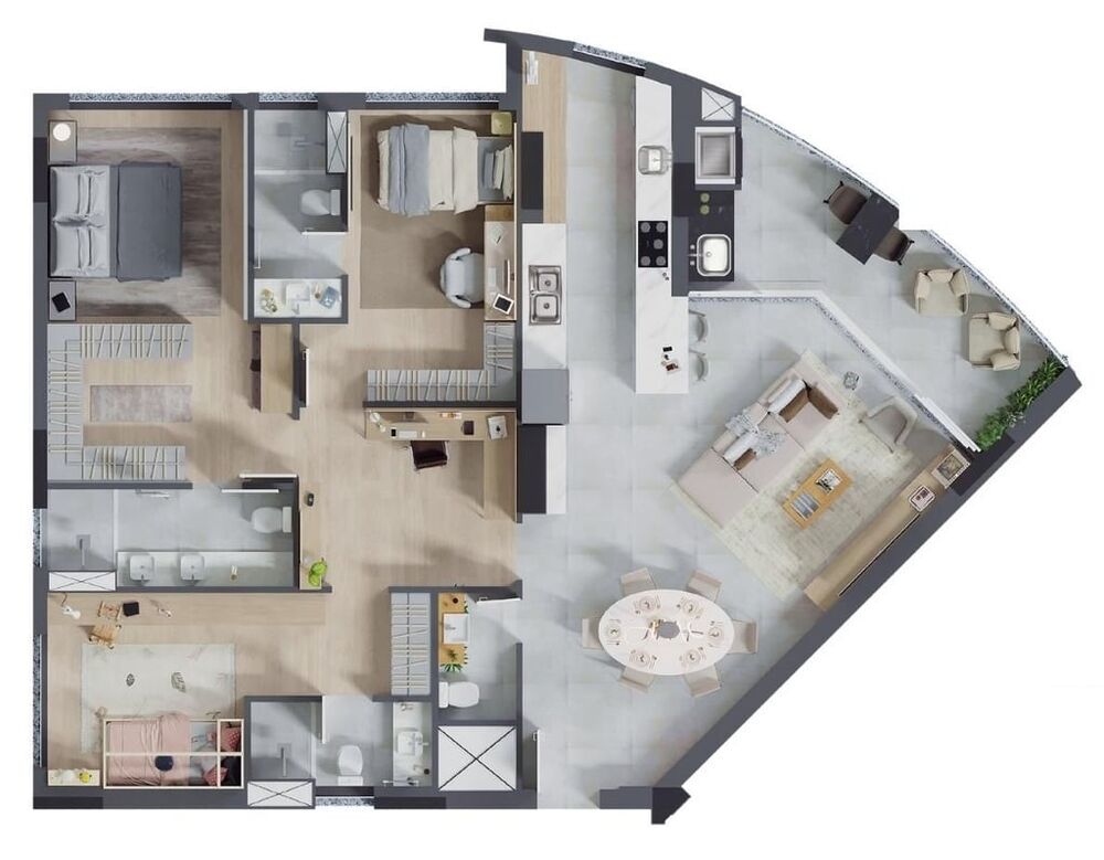 Apartamento, 2 quartos, 100 m² - Foto 4