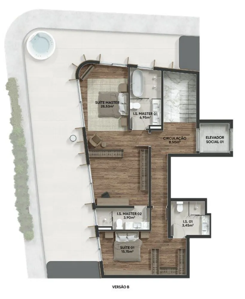Apartamento, 2 quartos, 134 m² - Foto 3