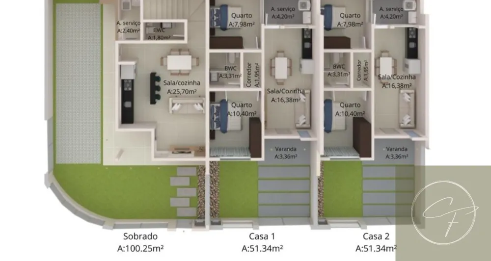 Casa, 2 quartos, 51 m² - Foto 4