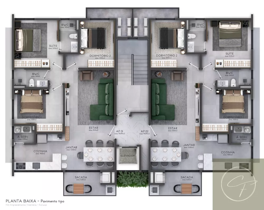 Apartamento, 3 quartos, 95 m² - Foto 12