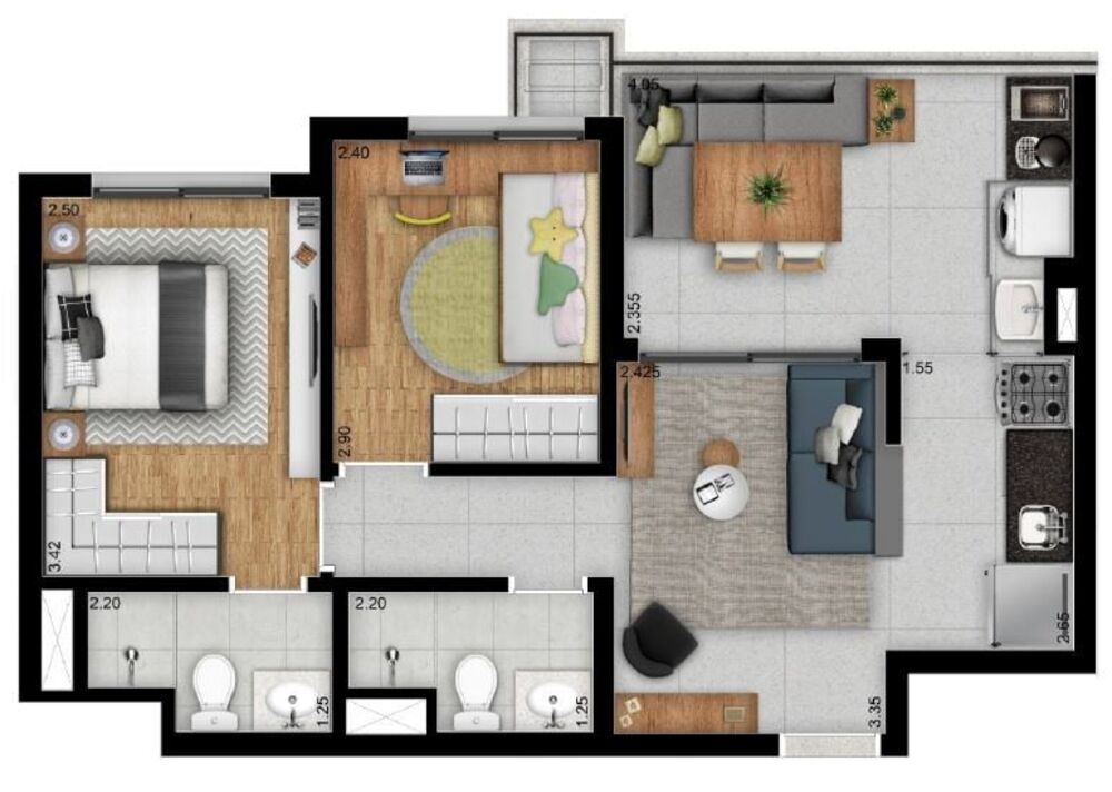 Apartamento, 1 quarto, 25 m² - Foto 10