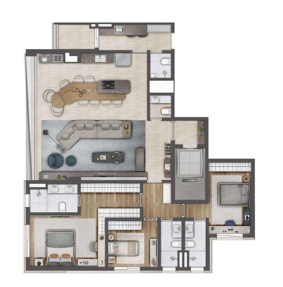 Apartamento à venda com 3 quartos, 288m² - Foto 5