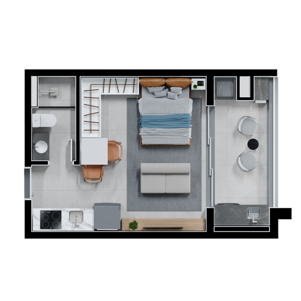 Apartamento, 1 quarto, 31 m² - Foto 6