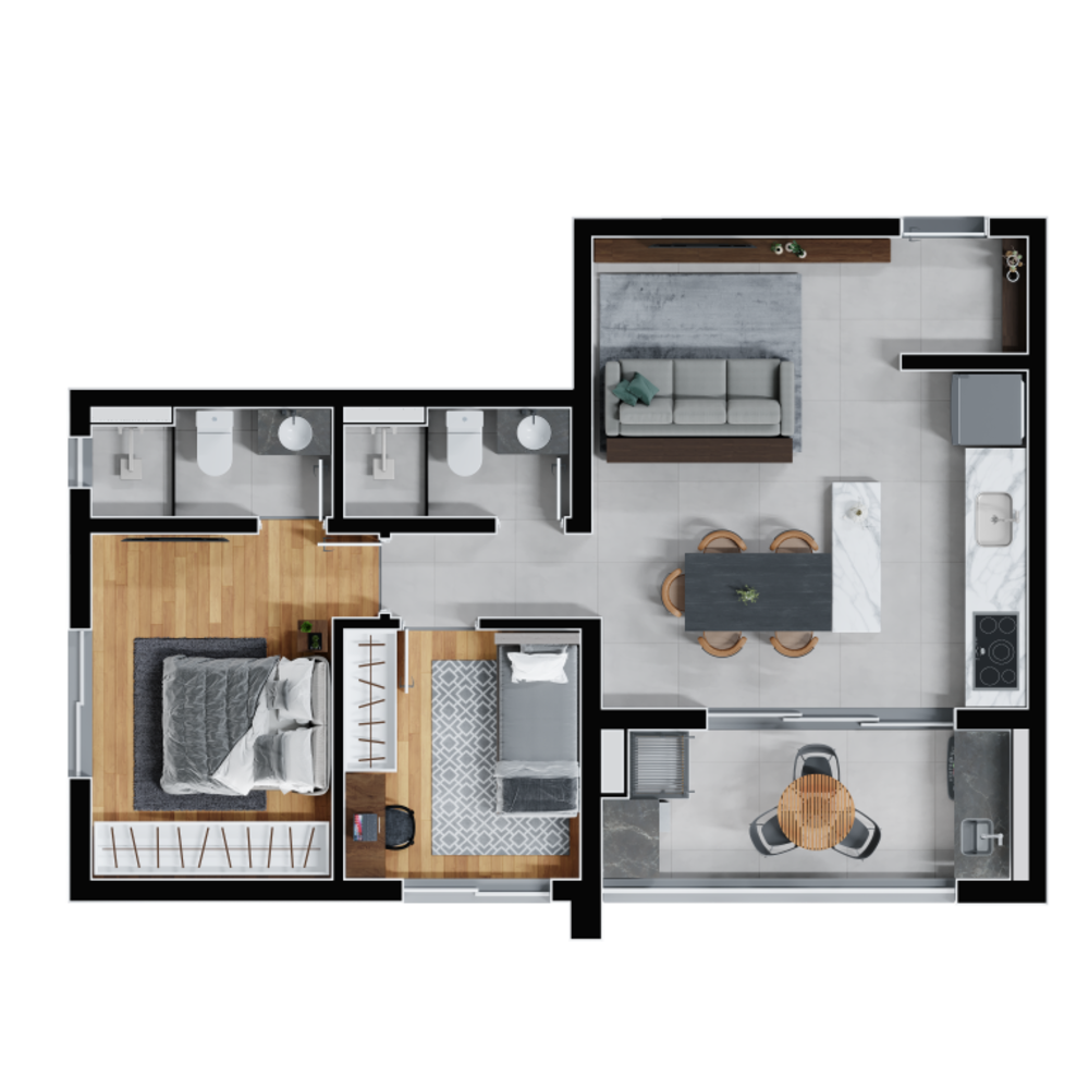 Apartamento, 1 quarto, 31 m² - Foto 7