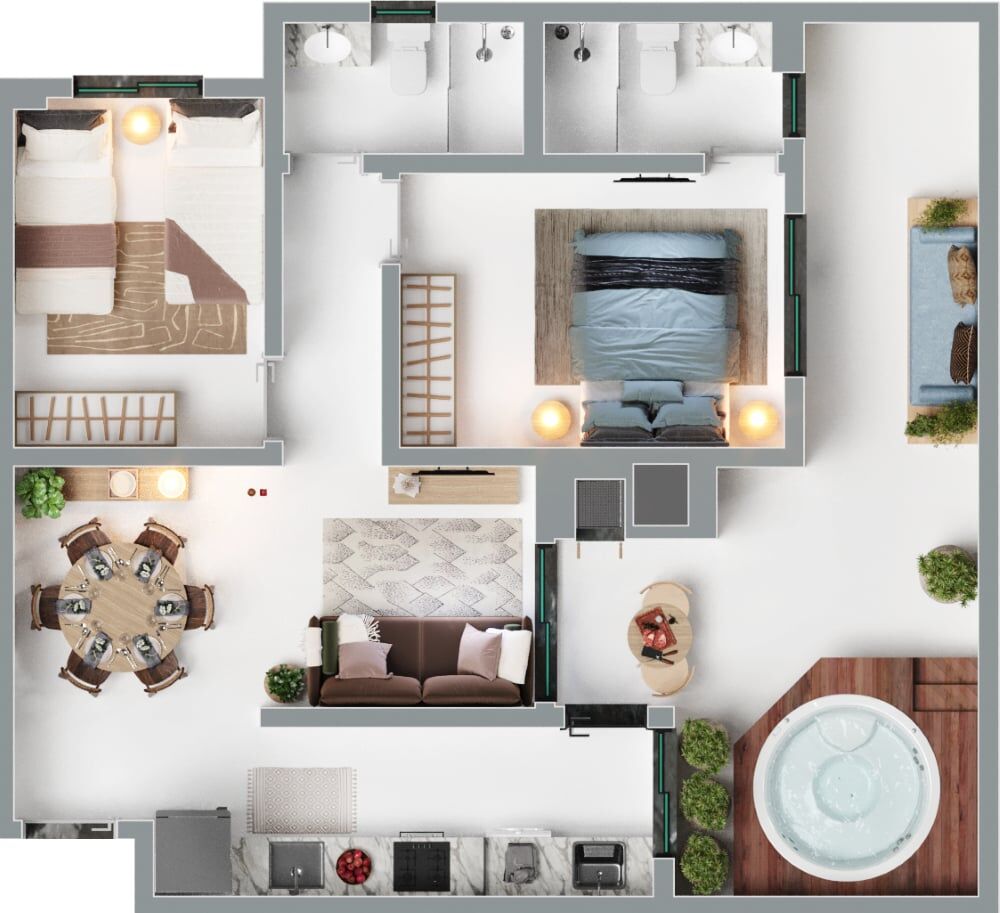 Cobertura, 3 quartos, 113 m² - Foto 3