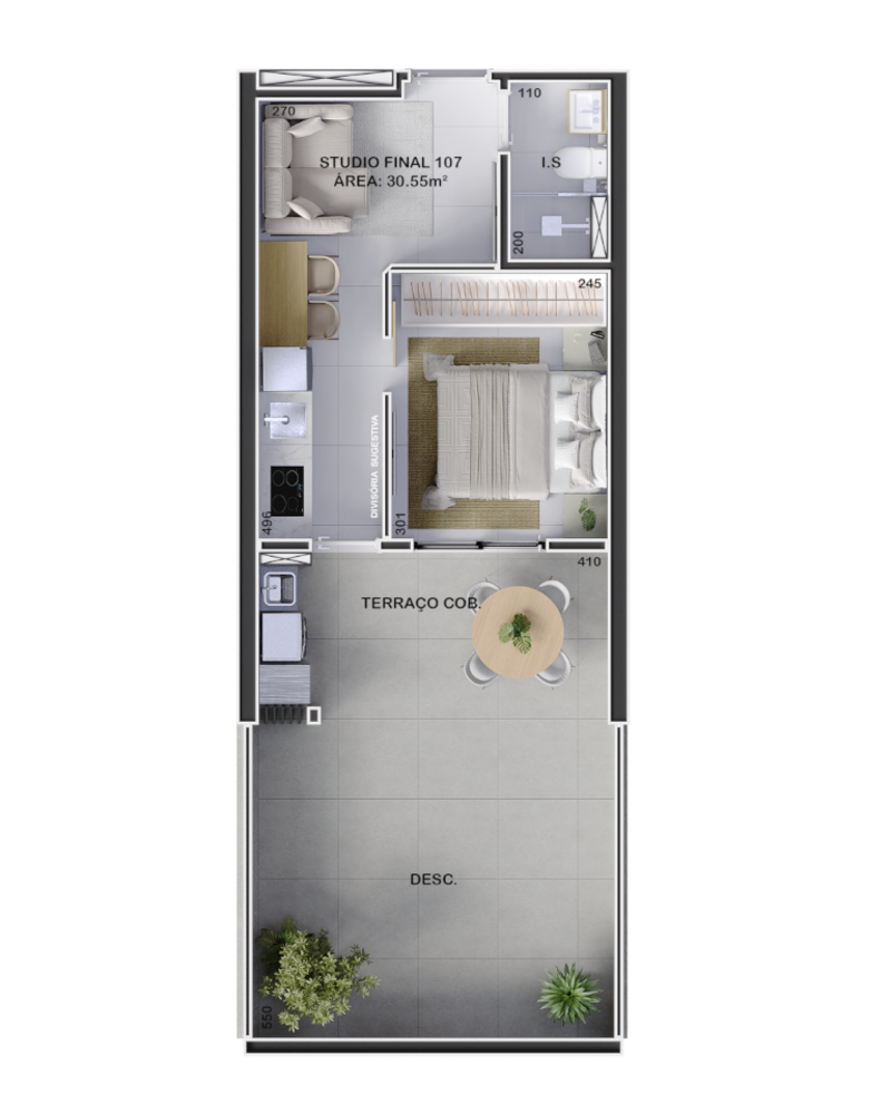 Apartamento, 1 quarto, 29 m² - Foto 4