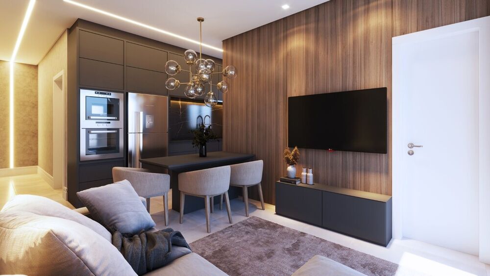 Apartamento à venda com 1 quarto, 44m² - Foto 2