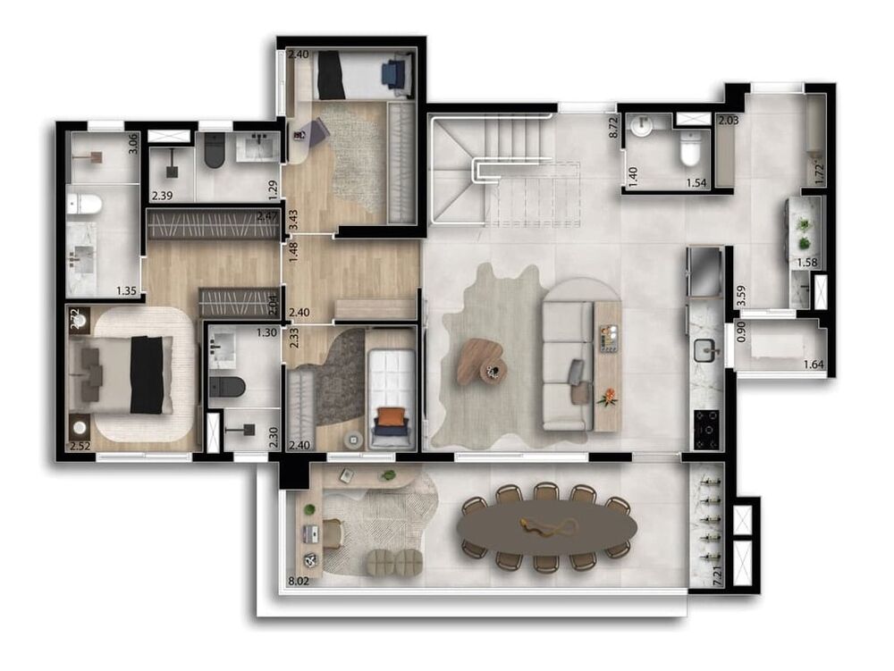 Apartamento, 3 quartos, 127 m² - Foto 8