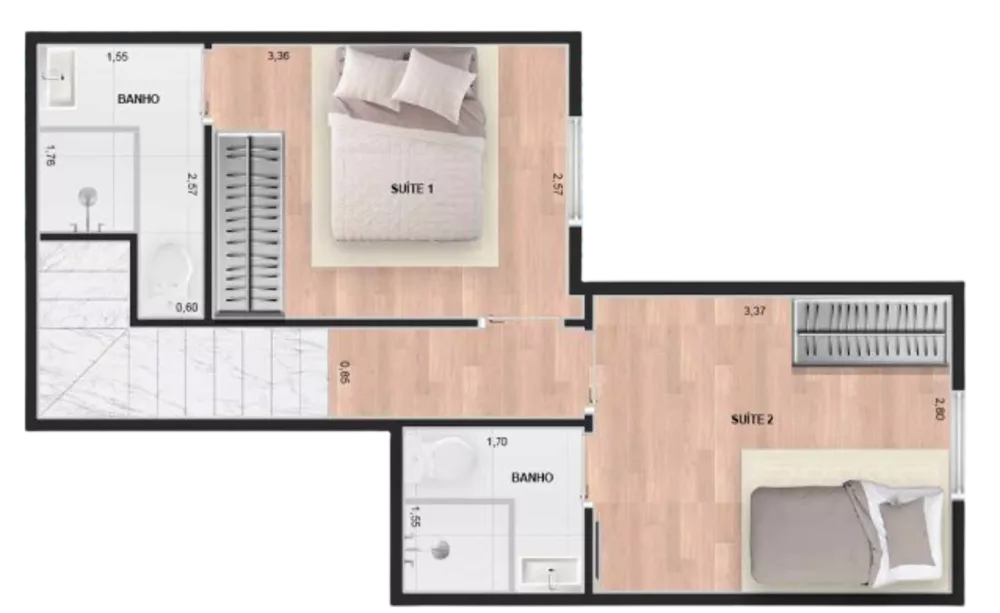 Apartamento à venda com 2 quartos, 42m² - Foto 20