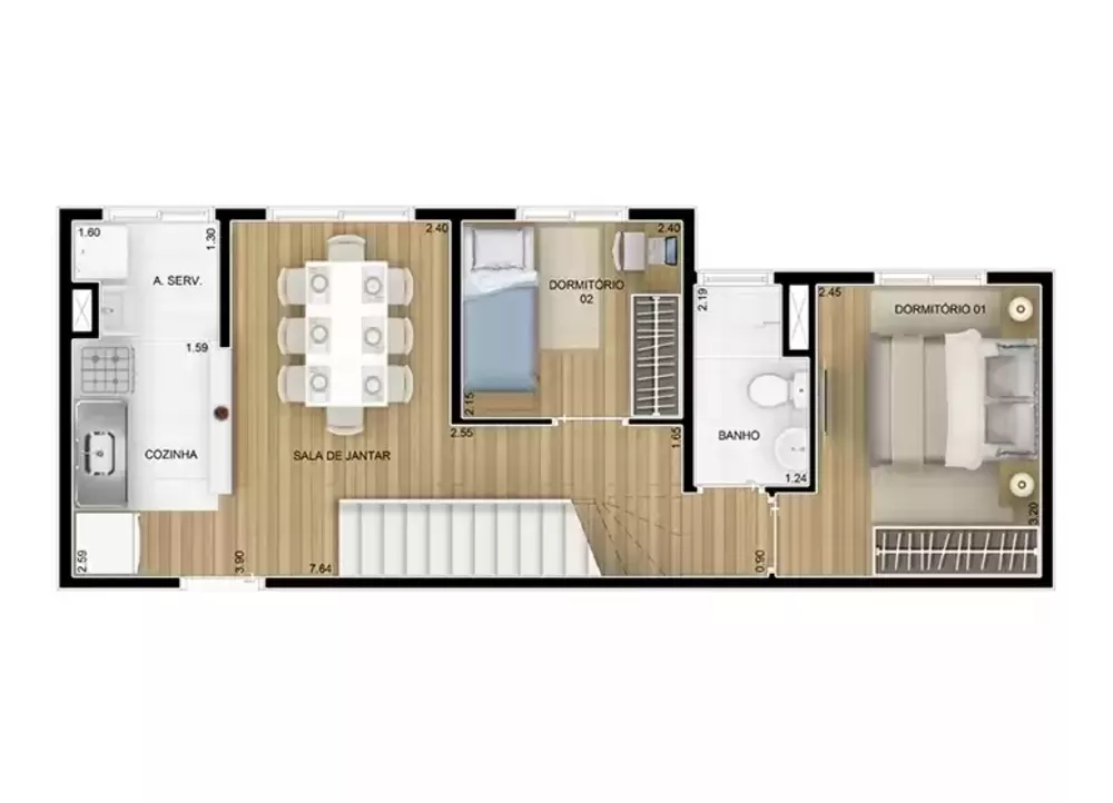 Apartamento à venda com 3 quartos, 57m² - Foto 52