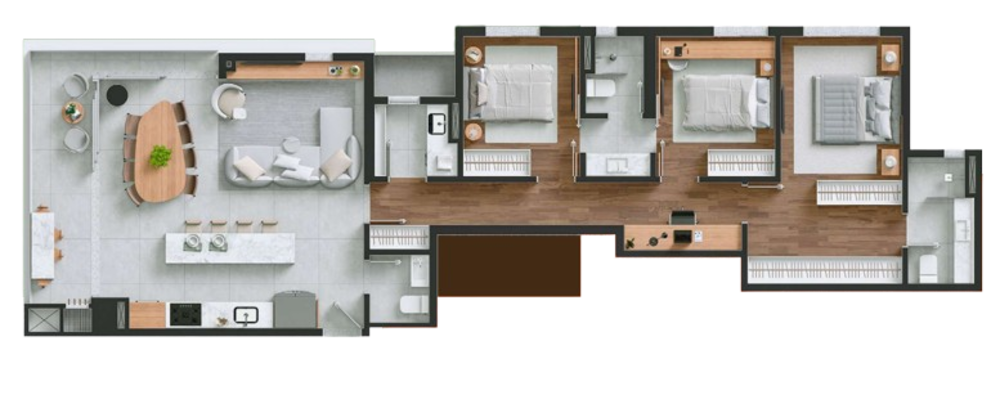 Apartamento à venda com 3 quartos, 235m² - Foto 4
