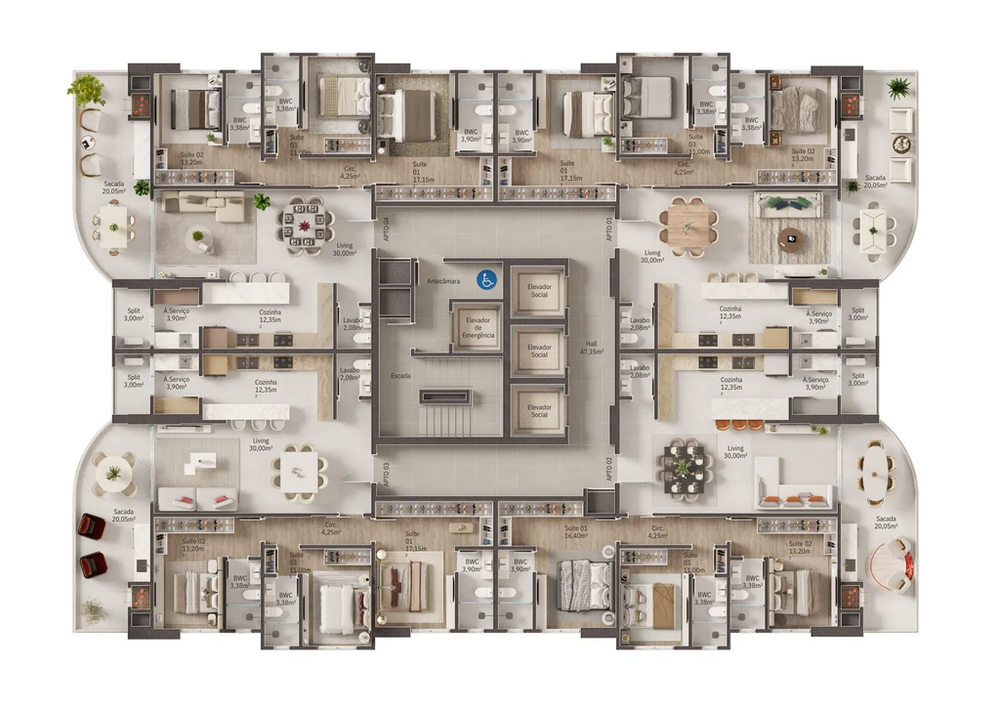 Apartamento, 3 quartos, 142 m² - Foto 20