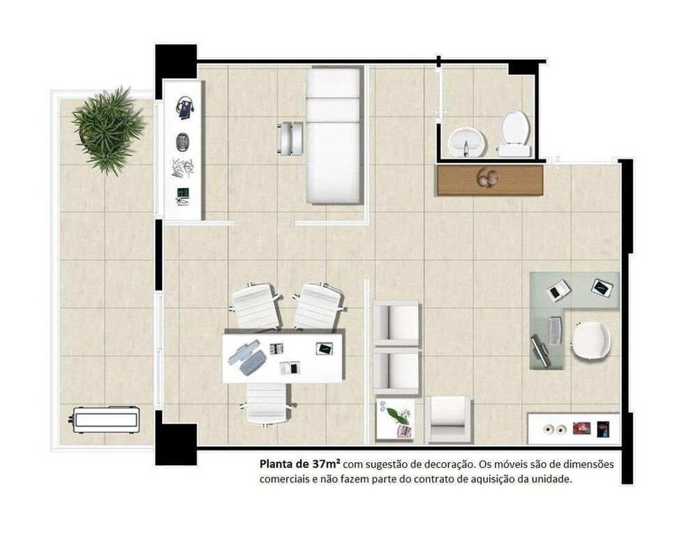 Sala-Conjunto, 37 m² - Foto 16