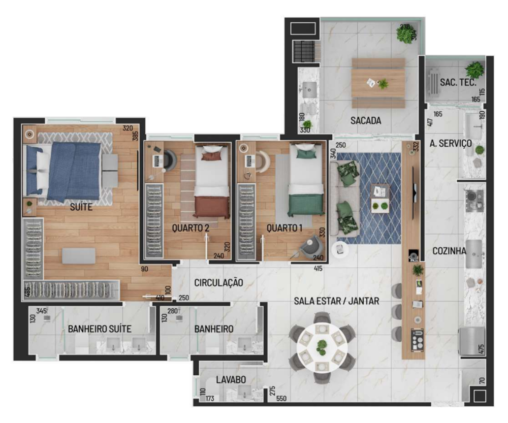 Apartamento à venda com 3 quartos, 116m² - Foto 13