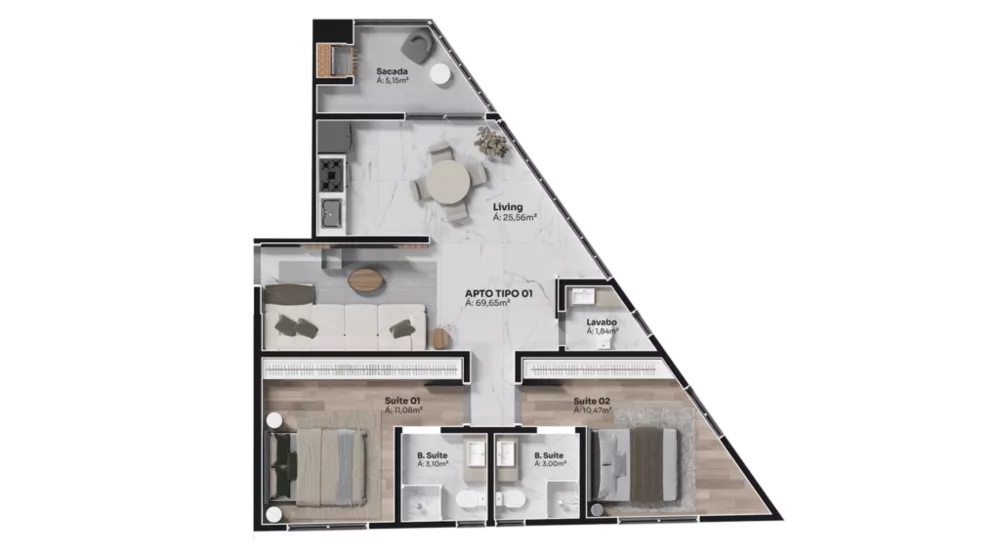 Apartamento, 2 quartos, 69 m² - Foto 30