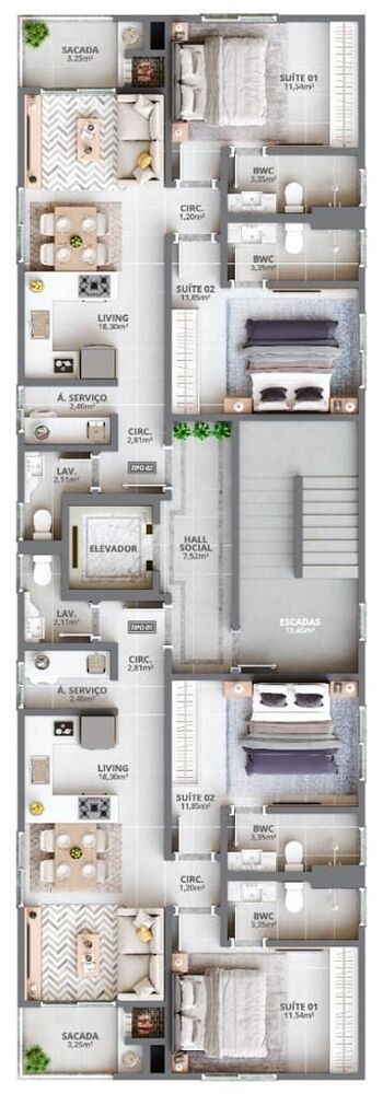 Apartamento, 2 quartos, 102 m² - Foto 4