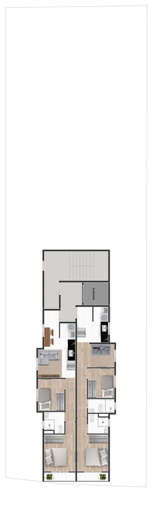 Apartamento, 2 quartos, 46 m² - Foto 3