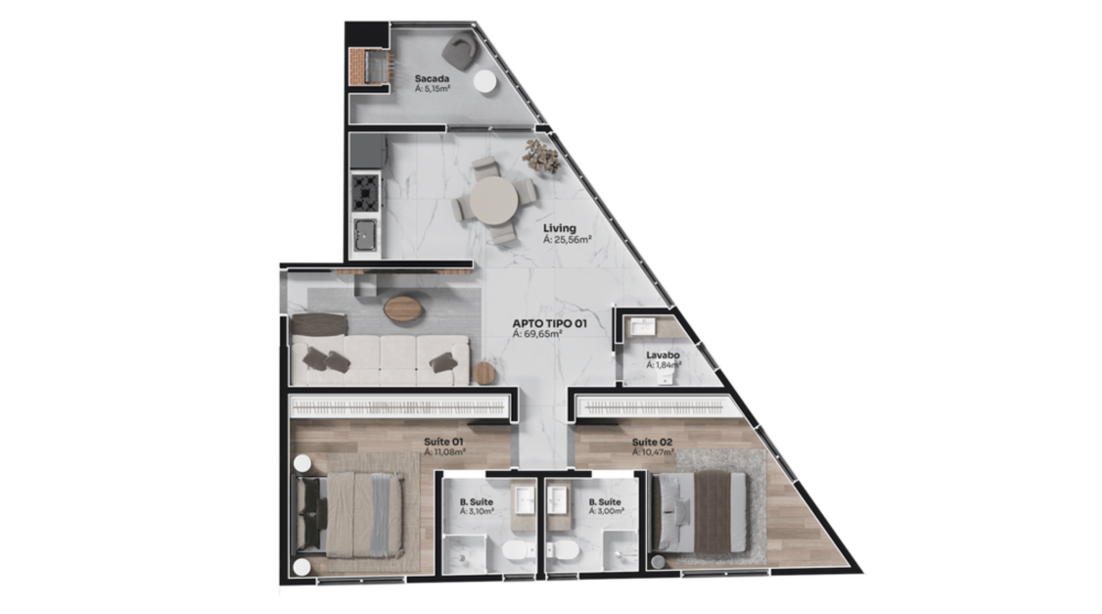 Apartamento, 2 quartos, 56 m² - Foto 28