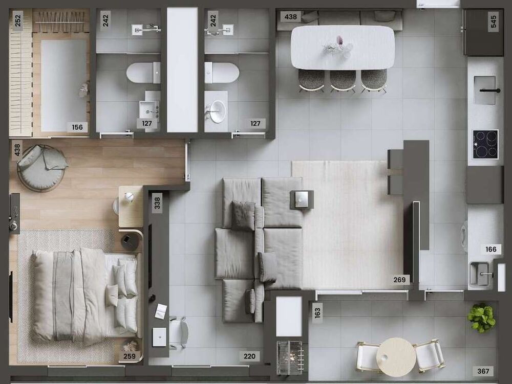 Apartamento, 2 quartos, 66 m² - Foto 8