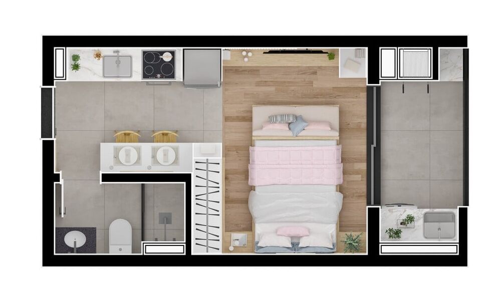 Apartamento, 1 quarto, 37 m² - Foto 6