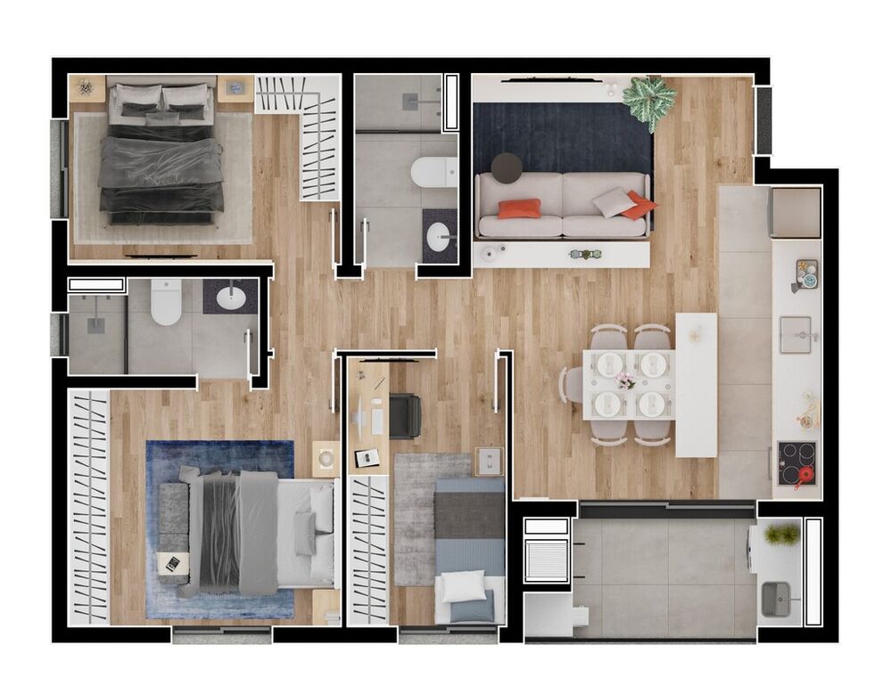 Apartamento, 1 quarto, 37 m² - Foto 8