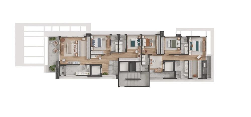 Apartamento à venda com 3 quartos, 139m² - Foto 2