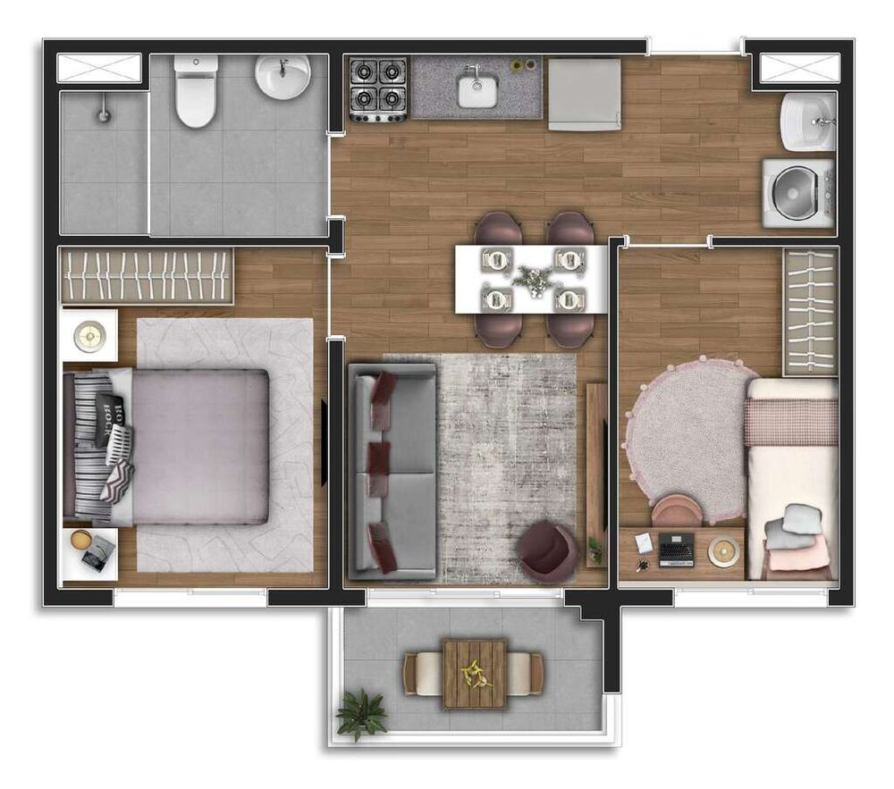 Apartamento, 2 quartos, 40 m² - Foto 4